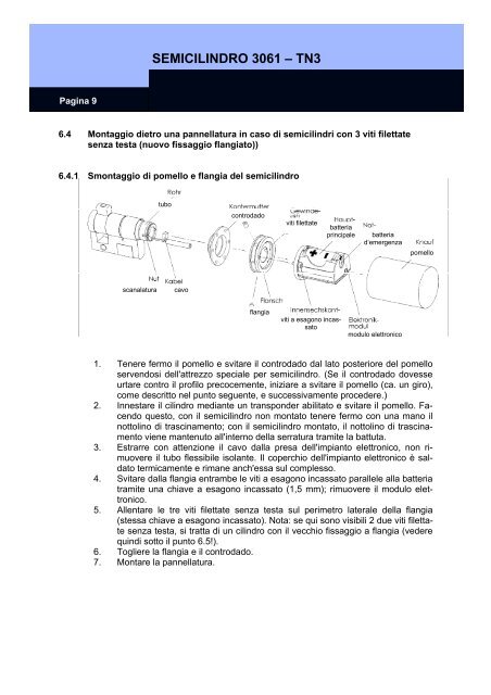 Manuale completo del sistema - SimonsVoss technologies