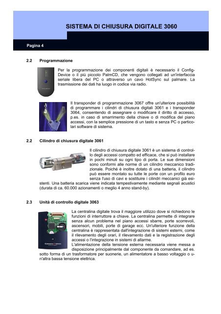 Manuale completo del sistema - SimonsVoss technologies