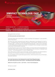 SIMUFACT TECHNOLOGIE-TAGE - Simufact Engineering GmbH