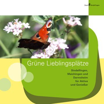 Broschüre "Grüne Lieblingsplätze" - bei der Stadt Sindelfingen