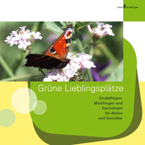 Broschüre "Grüne Lieblingsplätze" - bei der Stadt Sindelfingen