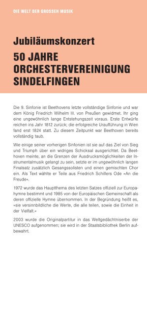 Programmheft 2010/11 - bei der Stadt Sindelfingen