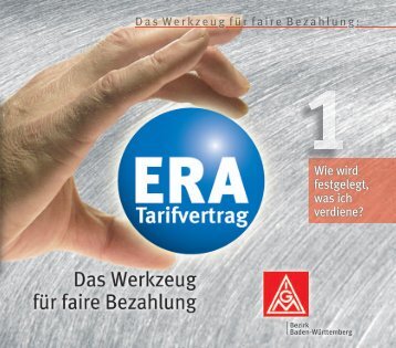 ERA-Tarifvertrag, das Werkzeug - IG Metall Singen - IG Metall ...