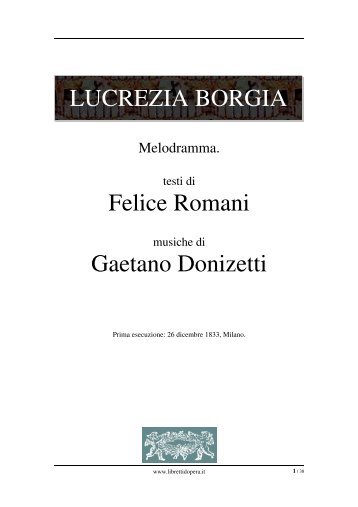 Libretto pdf - Libretti d'opera italiani