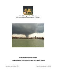 Eventi meteorologici estremi - Consiglio Regionale Veneto