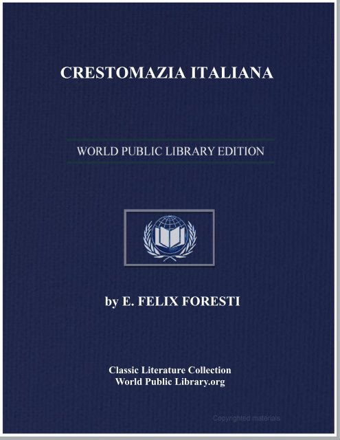 CRESTOMAZIA ITALIANA - World eBook Library