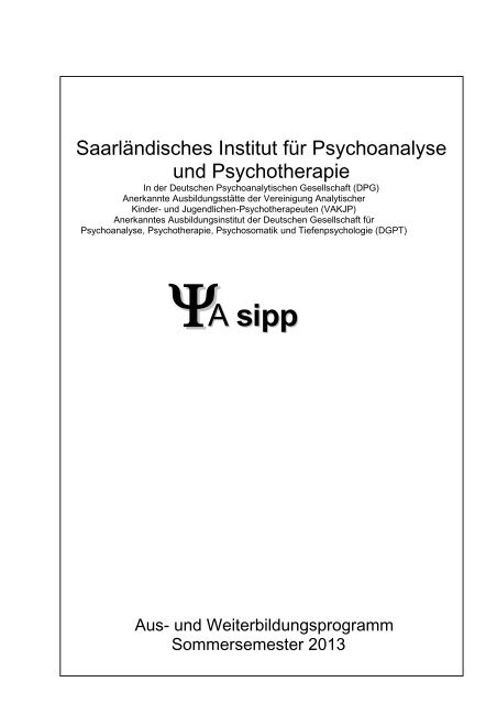 Veranstaltungsprogramm als PDF-Datei (360 KByte) - SIPP
