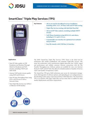 JDSU - SmartClass TPS