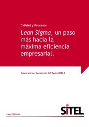 Lean Sigma, un paso más hacia la máxima eficiencia ... - Sitel