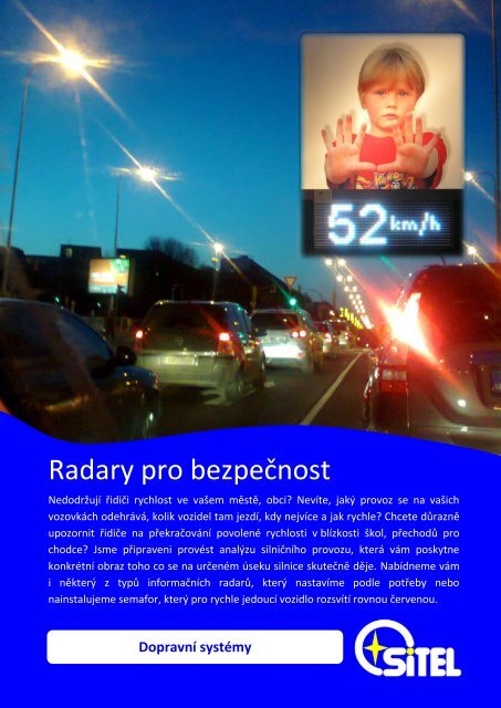 Radary pro bezpečnost - Sitel