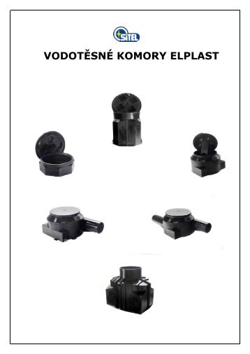 Katalog kabelových komor - Sitel