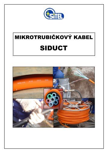 MIKROTRUBIČKOVÝ KABEL SIDUCT CZ - Sitel