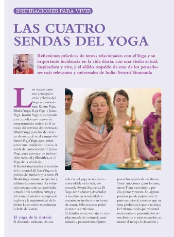 Las 4 sendas del yoga - Sivananda Yoga