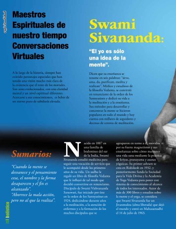 Swami Sivananda: - Centro de Yoga Sivananda Madrid