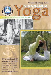 Winter/Spring 2012 - Sivananda Yoga