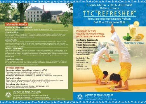 Orleans TTC Refresher Flyer Spanish_Layout 1 - Sivananda Yoga