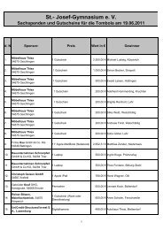 Liste der Preise und Gewinner - Privates Sankt-Josef-Gymnasium ...