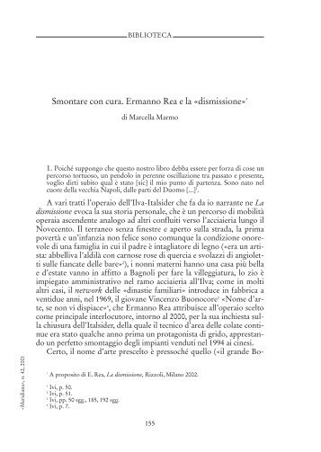 Smontare con cura. Ermanno Rea e la ... - Rivista Meridiana