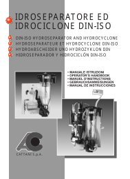 IDROSEPARATORE ED IDROCICLONE DIN-ISO - CATTANI SpA