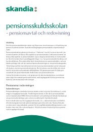 pensionsskuldsskolan - Skandia