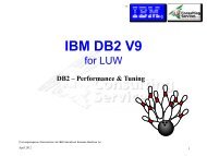 DB2 LUW - Performance & Tuning Grundlagen