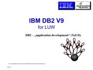 DB2 LUW - eine Übersicht für Einsteiger (.pdf)- Teil II