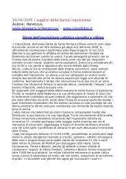 26/06/2005 I supplizi della Santa Inquisizione - Alloccopoli.It
