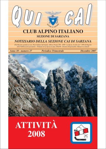Attività 2008 - Programma - CAI Sarzana