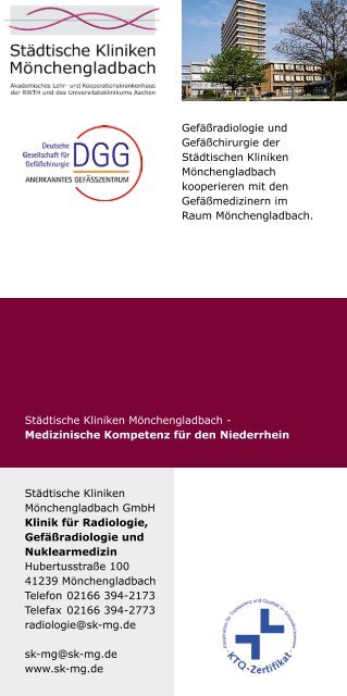 Klinik für Radiologie, Gefäßradiologie und Nuklearmedizin