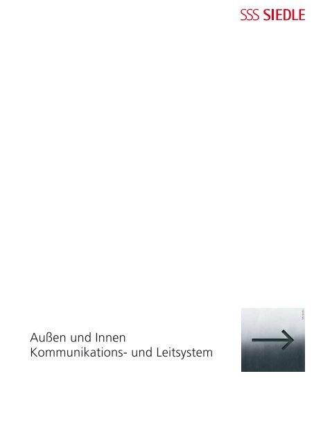 Außen und Innen Kommunikations- und Leitsystem - Siedle