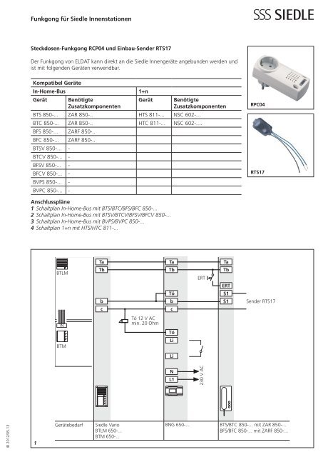 Schaltplan Siedle In Home Bus - Wiring Diagram
