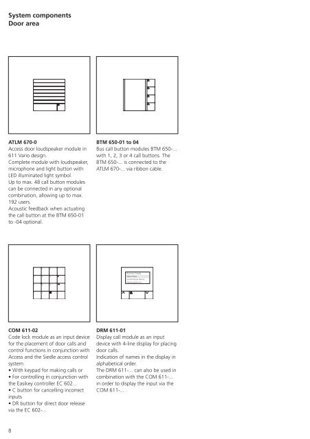 System Manual Access Issue 2011 - Siedle