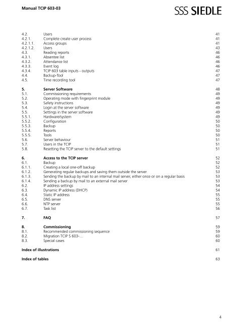 Manual TCIP 603-03 TCIP SRV 603-0 - Siedle