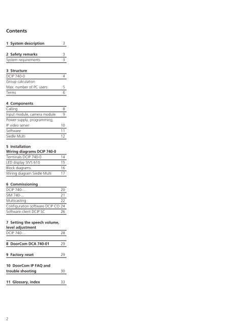 Manual DoorCom IP DCIP 740-0 - Siedle