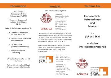 Information Termine für... Kontakt - SKM - Katholischer Verein für ...