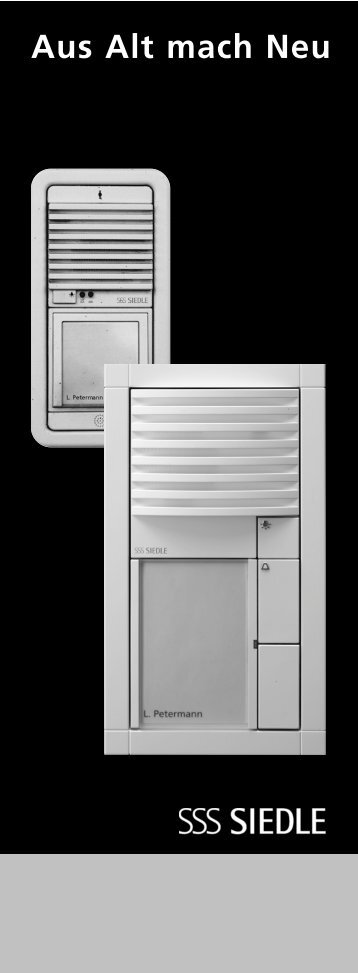 Ersatz für alte Siedle-Haustelefone Ersatz für Vario 511 Modelle