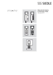 Manuale del sistema In-Home-Bus: Video Versione 2011 - Siedle