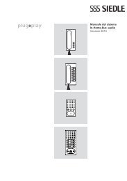 Manuale del sistema In-Home-Bus: audio Versione 2010 - Siedle