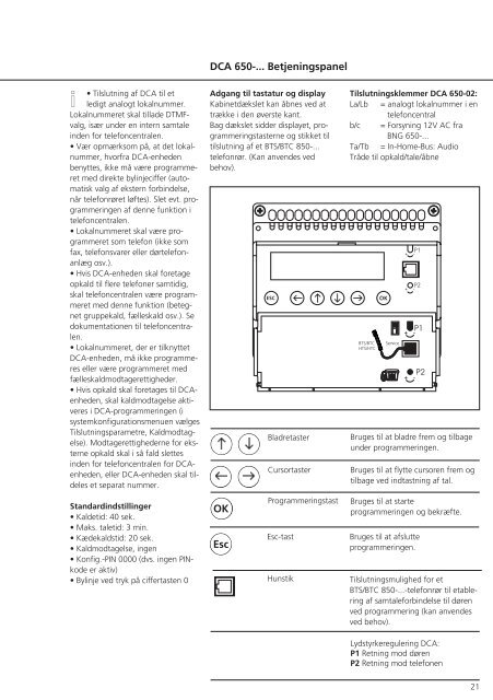 Product information DoorComΔ Analog Set DCAS 650e01 ... - Siedle