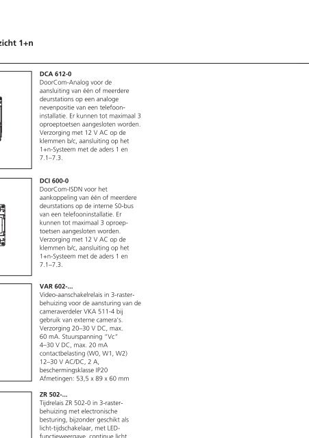 Systeemhandboek 1+n-Techniek - Siedle