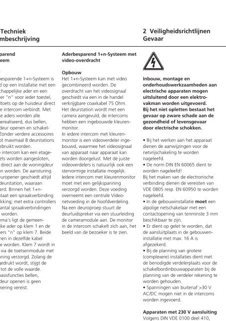 Systeemhandboek 1+n-Techniek - Siedle