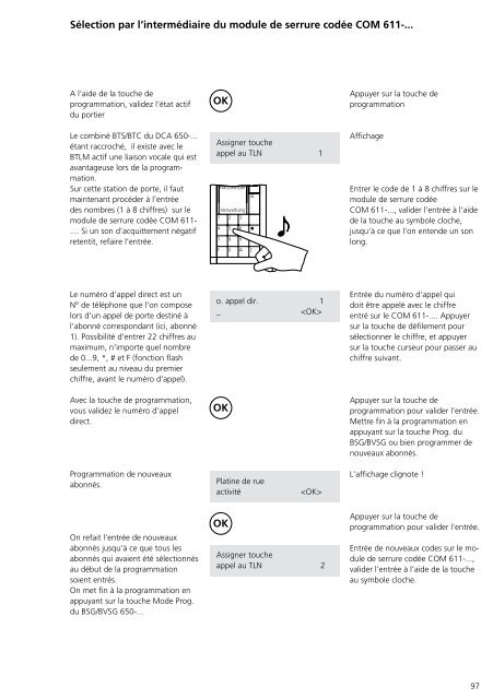 Programmier- anleitung DoorCom® Analog DCA 650-02 ... - Siedle