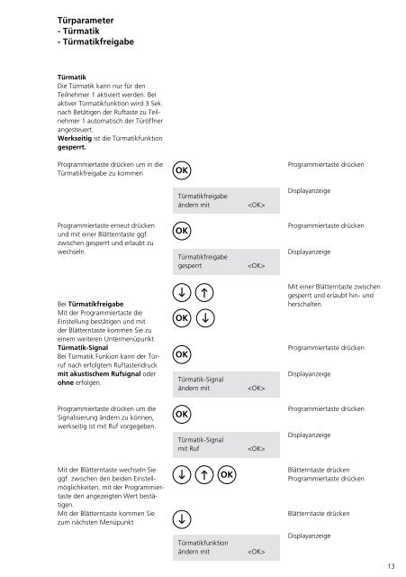 Programmier- anleitung DoorCom® Analog DCA 650-02 ... - Siedle