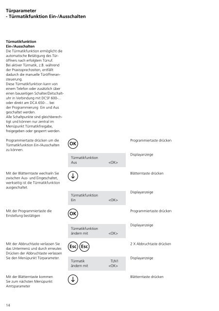 Programmier- anleitung DoorCom® Analog DCA 650-02 ... - Siedle