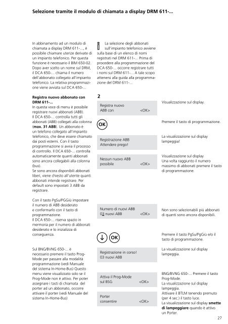 Programmier- anleitung DoorCom® Analog DCA 650-02 ... - Siedle