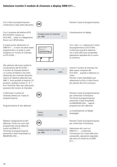 Programmier- anleitung DoorCom® Analog DCA 650-02 ... - Siedle