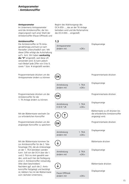 Programmier- anleitung DoorCom® Analog DCA 650-02 ... - Siedle