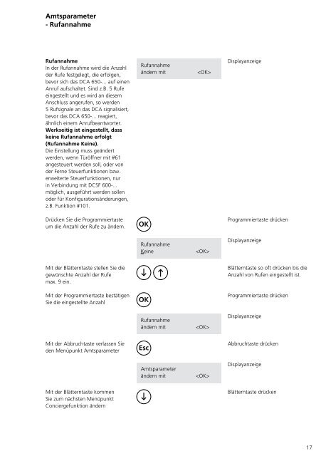 Programmier- anleitung DoorCom® Analog DCA 650-02 ... - Siedle