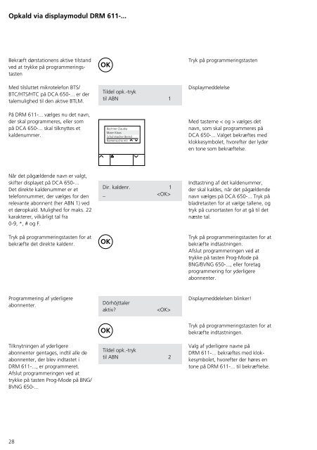 Programmier- anleitung DoorCom® Analog DCA 650-02 ... - Siedle