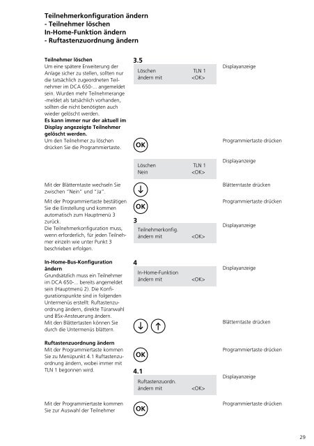 Programmier- anleitung DoorCom® Analog DCA 650-02 ... - Siedle